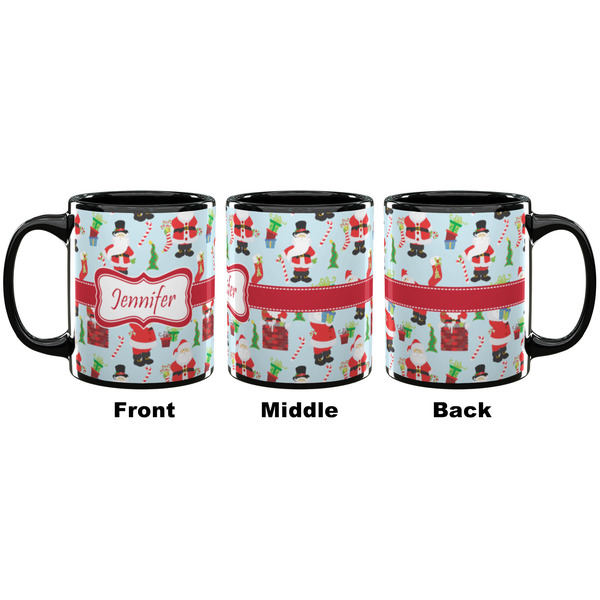 Santa and presents Coffee Mug - 11 oz - Black APPROVAL