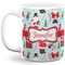 Santa and Presents 11 Oz Coffee Mug - White (Personalized)
