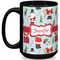 Santa and presents Coffee Mug - 15 oz - Black Full