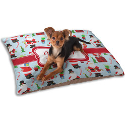 Santa and Presents Dog Bed - Small w/ Name or Text