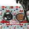 Santa and presents Dog Food Mat - Large LIFESTYLE