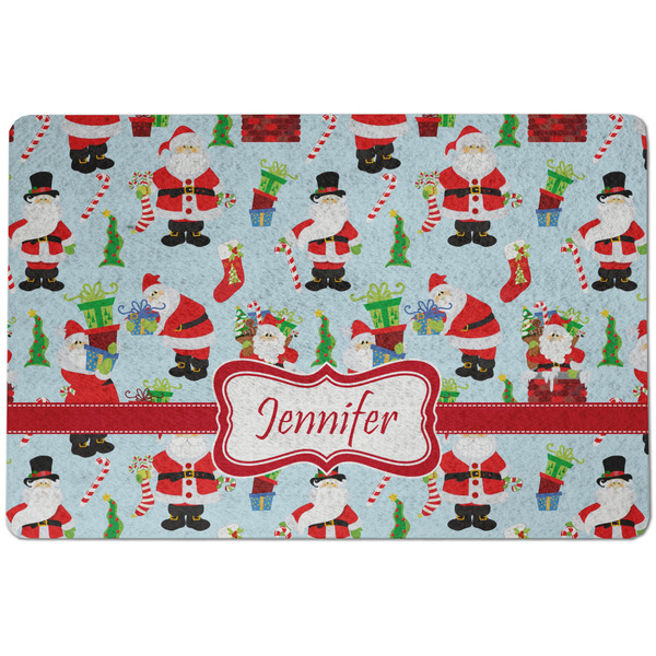 Santa and presents Dog Food Mat - Small without bowls