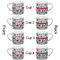 Santa and presents Espresso Cup - 6oz (Double Shot Set of 4) APPROVAL