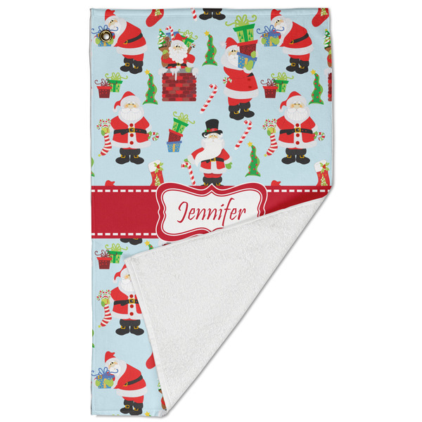 Santa and presents Golf Towel - Folded (Large)