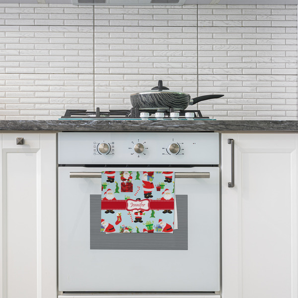 Santa and Presents Kitchen Towel - Poly Cotton - Lifestyle