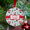 Santa and presents Metal Ball Ornament - Lifestyle
