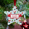 Santa and presents Metal Star Ornament - Lifestyle