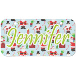 Santa and Presents Mini/Bicycle License Plate (2 Holes) (Personalized)