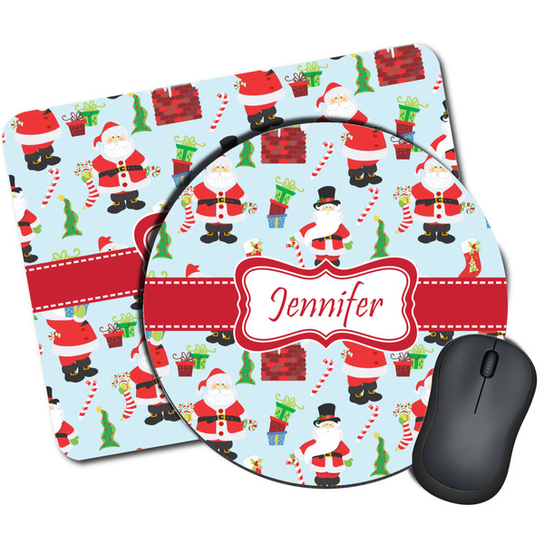 Custom Santa and Presents Mouse Pad (Personalized)