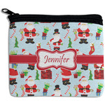 Santa and Presents Rectangular Coin Purse w/ Name or Text