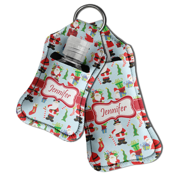 Santa and presents Sanitizer Holder Keychain - Both in Case (PARENT)