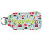 Santa and presents Sanitizer Holder Keychain - Large (Back)