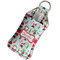 Santa and presents Sanitizer Holder Keychain - Large in Case