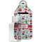 Santa and presents Sanitizer Holder Keychain - Large with Case