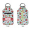 Santa and presents Sanitizer Holder Keychain - Small APPROVAL (Flat)