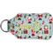 Santa and presents Sanitizer Holder Keychain - Small (Back)