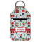 Santa and presents Sanitizer Holder Keychain - Small (Front Flat)
