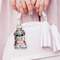 Santa and presents Sanitizer Holder Keychain - Small (LIFESTYLE)