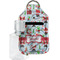 Santa and presents Sanitizer Holder Keychain - Small with Case