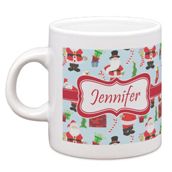 Santa and Presents Espresso Cup (Personalized)