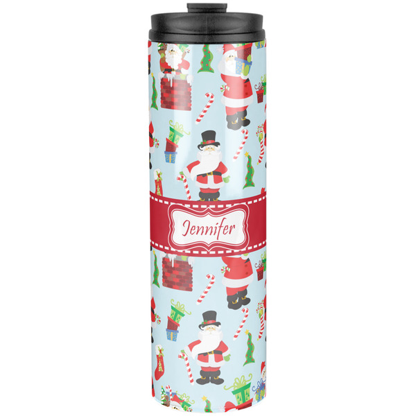 Custom Santa and Presents Stainless Steel Skinny Tumbler - 20 oz (Personalized)
