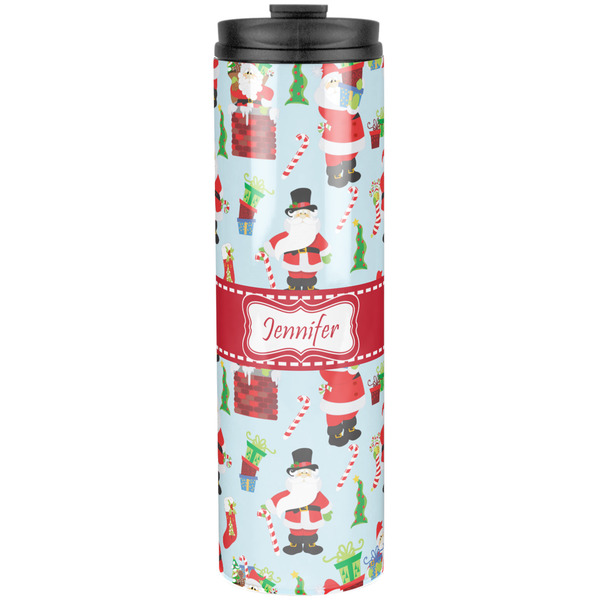 Custom Santa and Presents Stainless Steel Skinny Tumbler - 20 oz (Personalized)