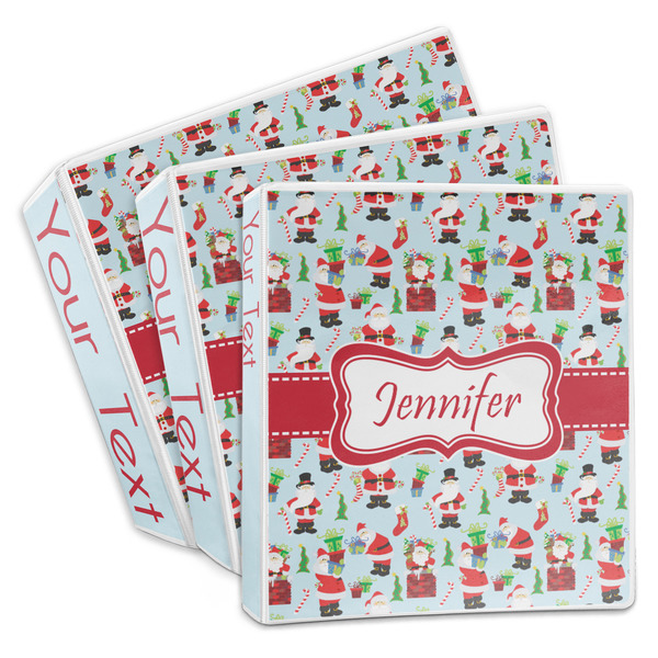 Santas w/ Presents 3-Ring Binder Group