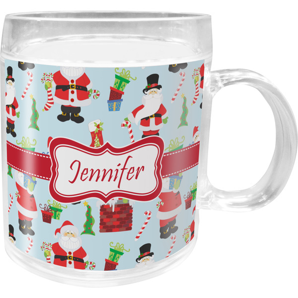 Custom Santa and Presents Acrylic Kids Mug (Personalized)