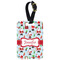 Santa and Presents Metal Luggage Tag w/ Name or Text