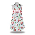 Santa and Presents Apron w/ Name or Text