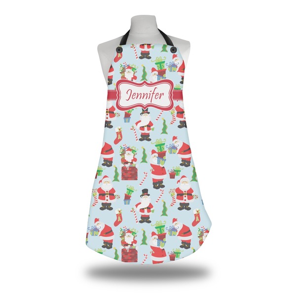 Custom Santa and Presents Apron w/ Name or Text
