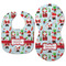 Santas w/ Presents Baby Bib & Burp Set - Approval (new bib & burp)