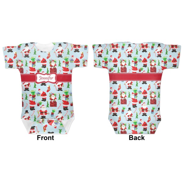 Santas w/ Presents Baby Bodysuit Approval