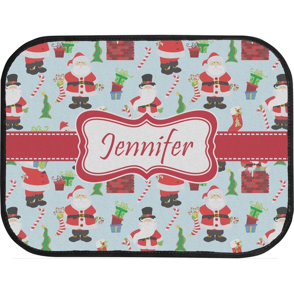 Santas w/ Presents Back Seat Car Mat