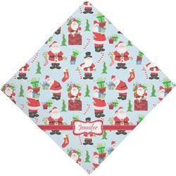 Santa and Presents Dog Bandana Scarf w/ Name or Text