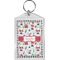 Santas w/ Presents Bling Keychain (Personalized)