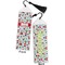 Santas w/ Presents Bookmark with tassel - Front and Back