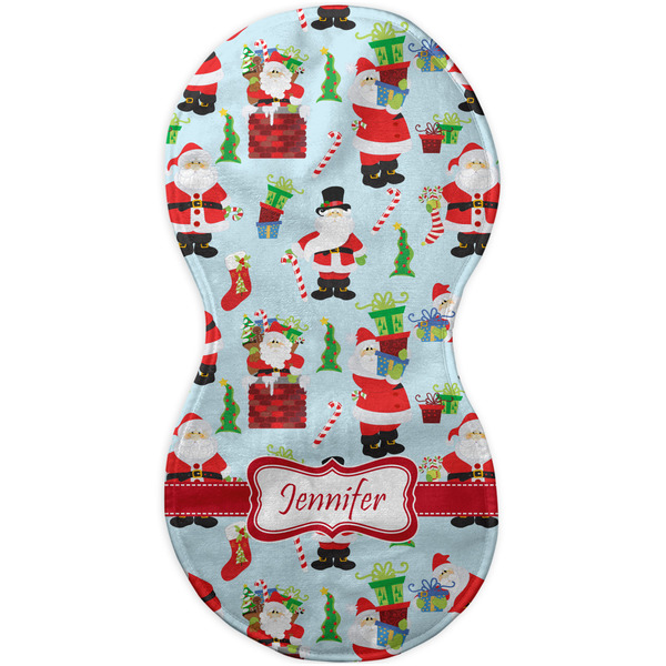 Santas w/ Presents Burp Peanut Shaped Flat