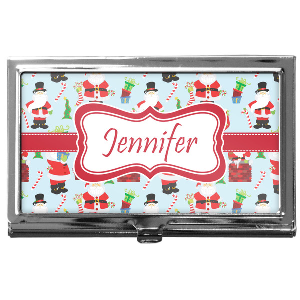 Custom Santa and Presents Business Card Case