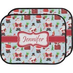 Santa and Presents Car Floor Mats (Back Seat) w/ Name or Text