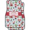 Santa and Presents Car Floor Mats (Front Seat) w/ Name or Text