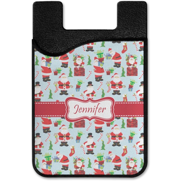 Santas w/ Presents Cell Phone Credit Card Holder