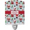 Santa and Presents Ceramic Night Light w/ Name or Text