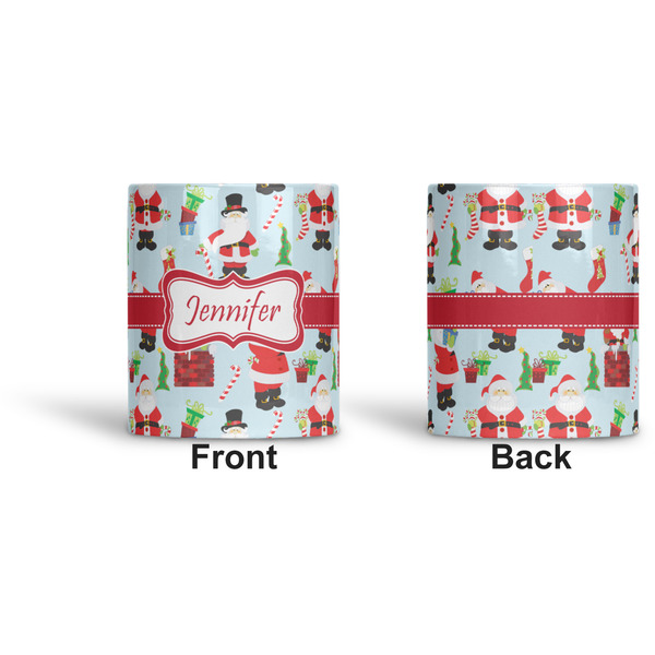 Santas w/ Presents Ceramic Pen Holder - Apvl