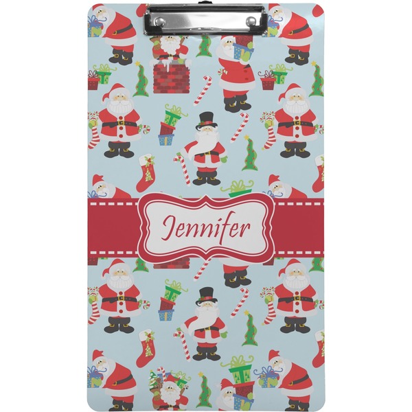 Custom Santa and Presents Clipboard (Legal Size) w/ Name or Text