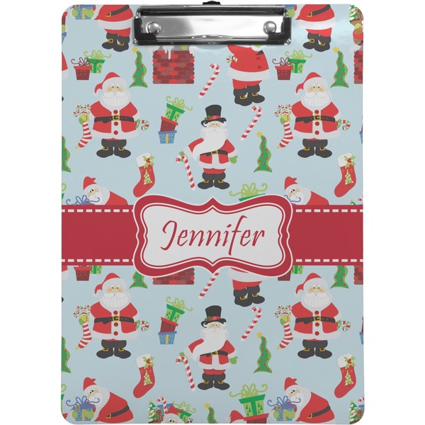 Custom Santa and Presents Clipboard (Letter Size) w/ Name or Text