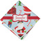 Santa and Presents Cloth Napkin w/ Name or Text