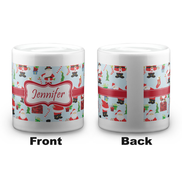 Santas w/ Presents Coin Bank - Apvl