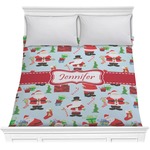Santa and Presents Comforter - Full / Queen w/ Name or Text