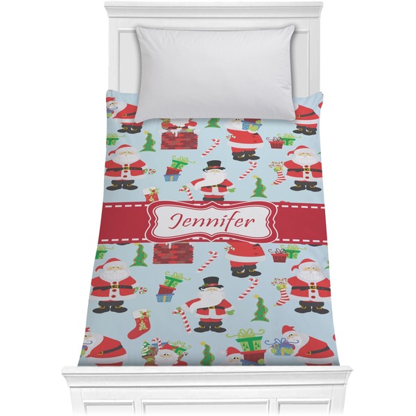 Custom Santa and Presents Comforter - Twin XL w/ Name or Text